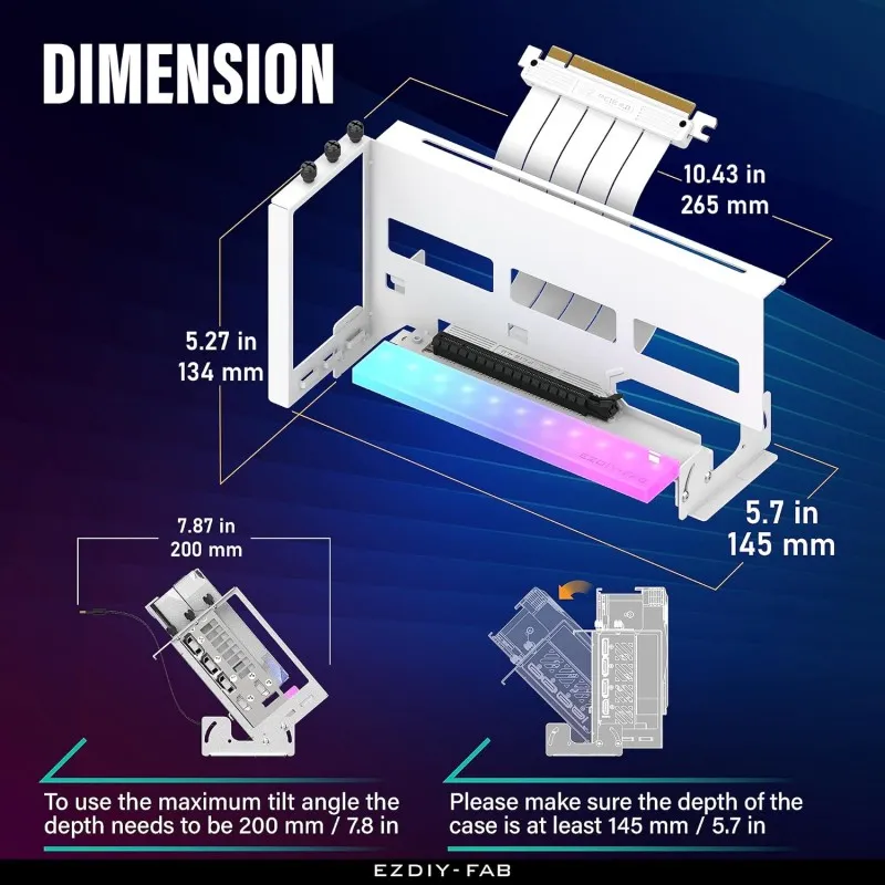 ezdiy-fab-soporte-de-montaje-de-gpu-pcie-40-led-argb-white-ajuste-multiangulo-con-cable-riser-blanco-rtx4090-4080-4070ti (1).webp
