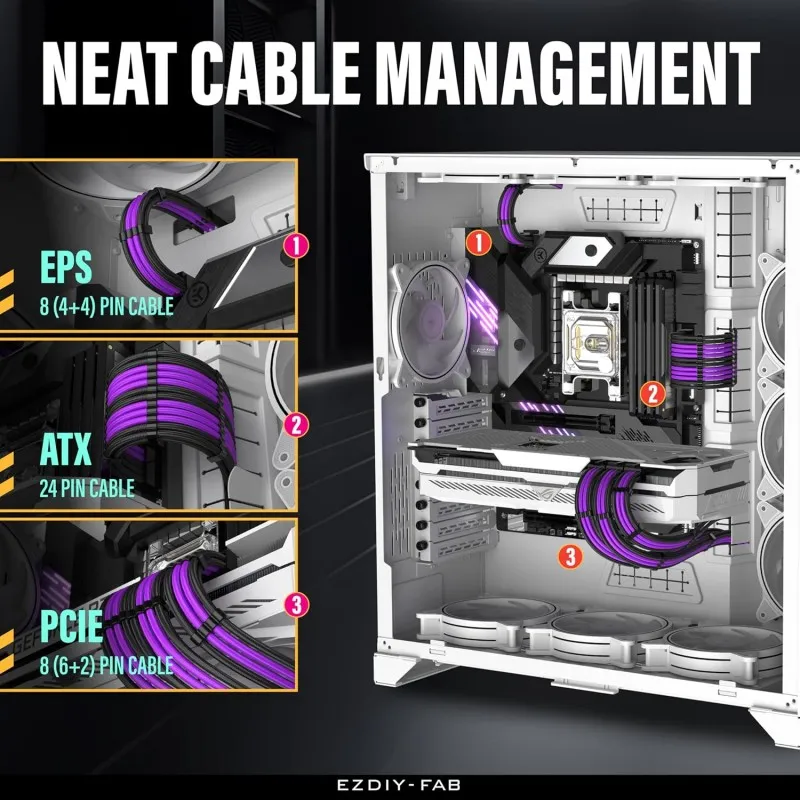 ezdiy-fab-kit-de-extension-cable-psu-negromorado16awg1x24pin2x44-eps3x62-pci-e-11811in-ezdpi228-6 (5).webp