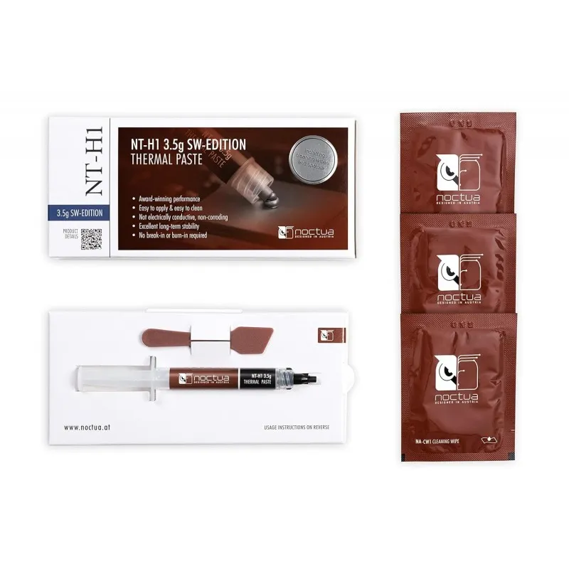 [03059] Noctua NT-H1 3.5g SW Edition pasta termica con espatula & toallas de limpieza