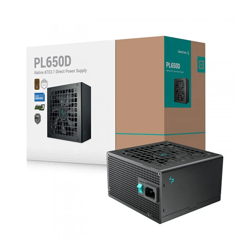 [03701] DeepCool 650W PL650D 80+ Bronze Fuente de Poder Black ATX3.1