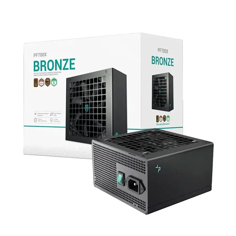 [03702] DeepCool 700W PF700X Black 80 PLUS Bronce Fuente de Poder Gamerstorm no modular