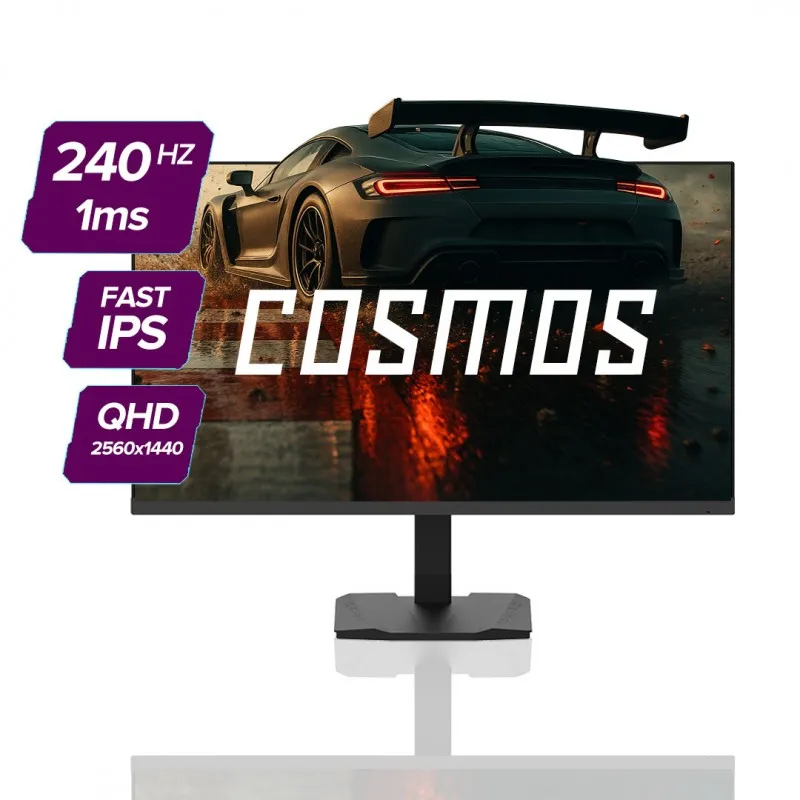 [03278] COSMOS GPM27Q 27" 240Hz 1ms Fast IPS 2560x1440 2x DP HDR FreeSync VESA, Pivotable, Cero Pixel Dead