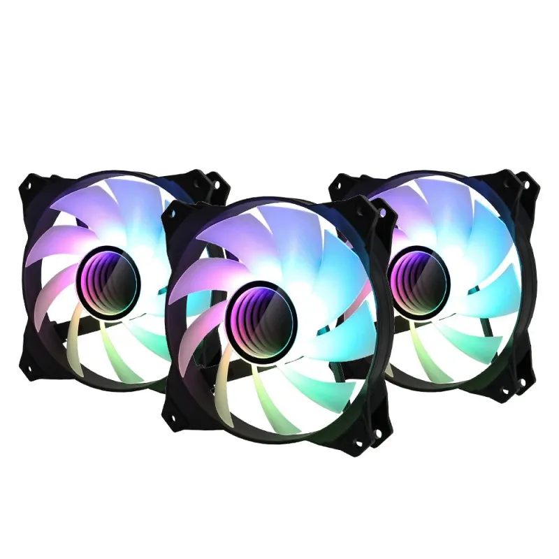 [02348] ZALMAN 3 FAN KIT ZM-IF120A3 120MM ARGB CON CONTROLADORA NEGRO