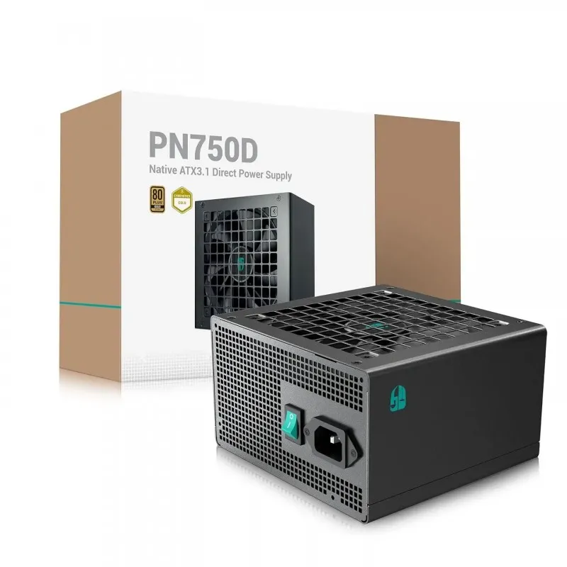 [03697] DeepCool PN750D Fuente 750W 80+ Gold PCI-E 5.1 no modular