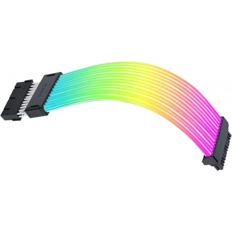 [03303] Lian Li Strimer Wireless 24 Pin ARGB 2.4 GHz Wireless 12 Light Guides Wireless Controll PW24-1W-T