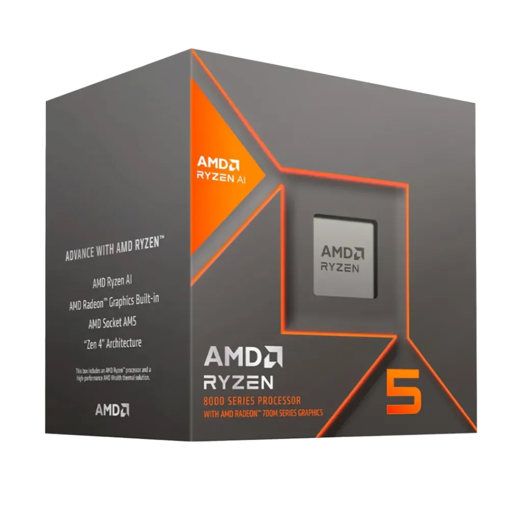 AMD Ryzen 5 8400F 4.2 GHz 6-Core/ 12-Threads Sin Video integrado Socket AM5 65W Processor 100-100001591BOX
