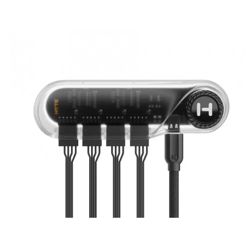 [03286] Hyte Powered USB Hub HYTE 4x USB 2.0 - USB-C 5V 4A Magnetic Powered USB Hub HYTE 4x USB 2.0 ACC-HYTE-USB-HUB