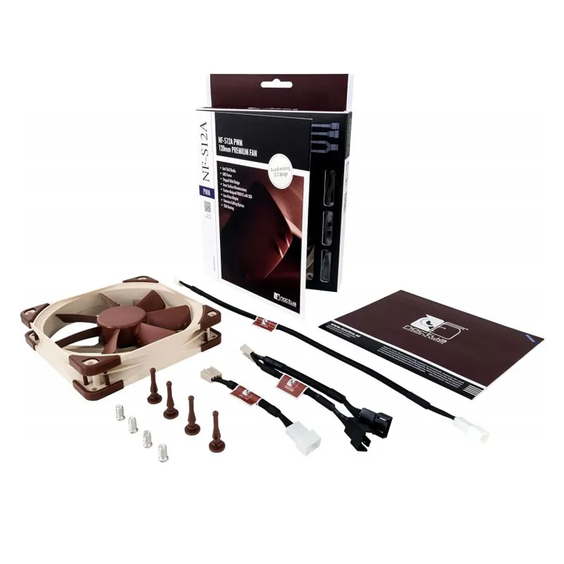 Noctua NF-S12A PWM Premium Quiet Fan 4-Pin (120mm, Brown)