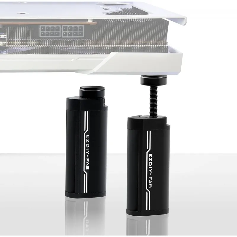 [03416] EZDIY-FAB Soporte de GPU,Soporte de tarjeta gráfica,Soporte de soporte de GPU Altura ajustable, Negro EZDPI171-1