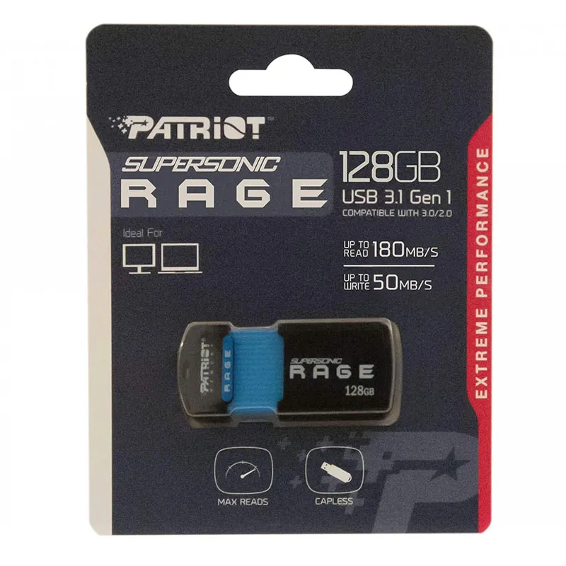 [00983] Patriot Memory 128Gb Supersonic Rage Xt Usb 3.0 Pendrive 180MB/s
