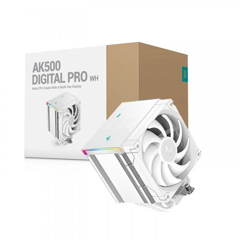 DeepCool AK500 Digital Pro WH Cooler 12 cm Blanco Intel & AMD AM5/AM4 LED RGB