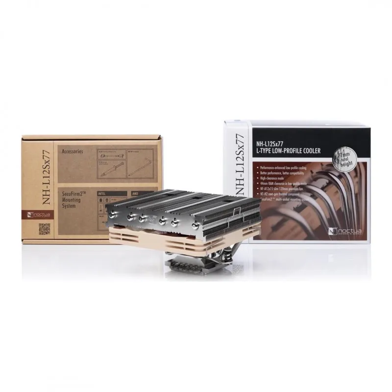 Noctua NH-L12Sx77 Low-Profile CPU Cooler (120mm, Brown), LGA1851 LGA1700 AMD AM5 NH-L12Sx77
