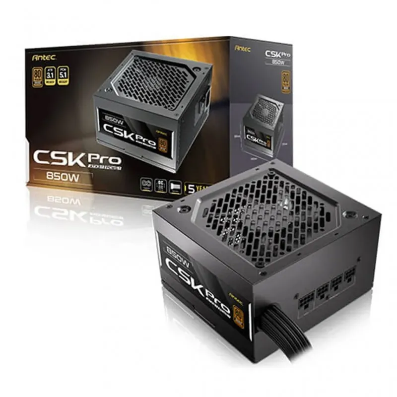 [03649] ANTEC GSK 850W 80+ BRONCE ATX 3.1 PCIE 5.1 Fan 120 mm Semi Modular 0-761345-20069-1