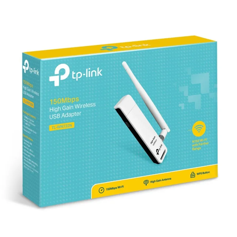 [02157] TP-LINK WN722N USB WIFI N150 150Mbps High Gain Wireless USB Adapter