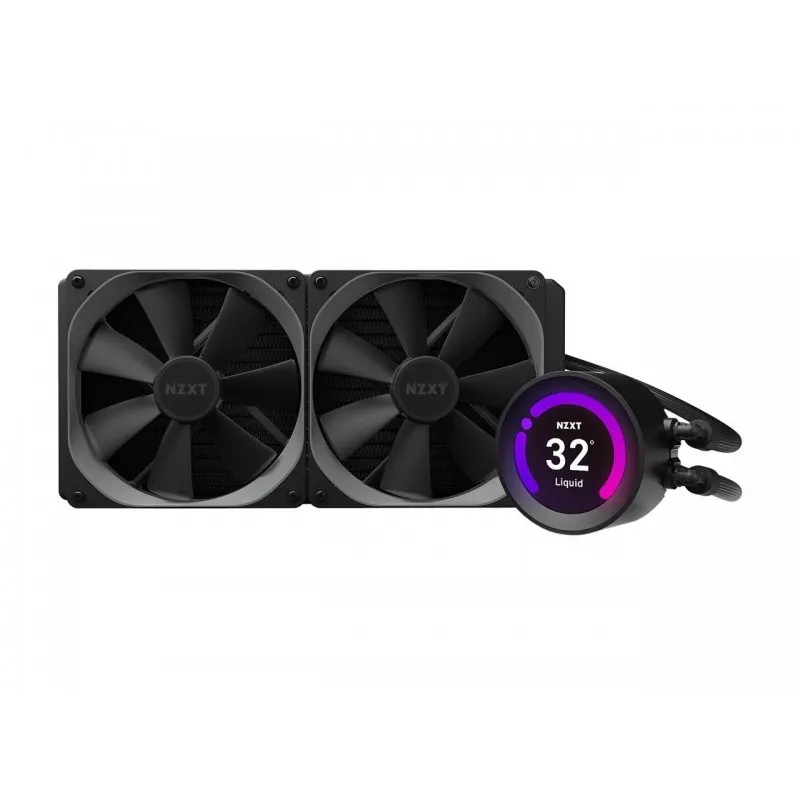 [02437] NZXT Kraken Z Series Z63 280mm AIO RGB CPU Liquid Cooler LCD Display RL-KRZ63-01  - Improved Pump
