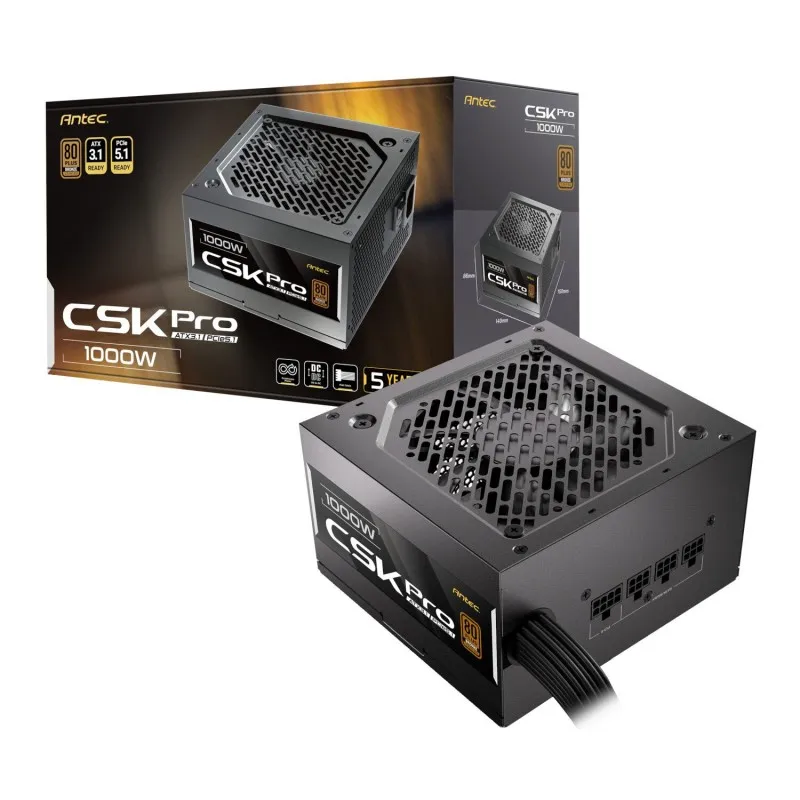 [03650] Antec CSK Pro 1000W ATX 3.1 80+ Bronze PCIe 5.1 Semi-Modular 0-761345-20073-8