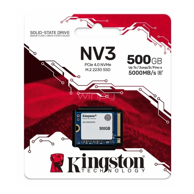 [03747] Kingston 500GB NV3 2230 NVMe PCIe 4.0 x4 5000MB/s (SNV3SM3/500G)