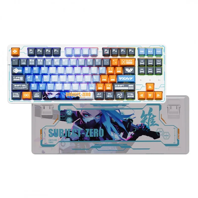 Dareu EK87 Pro SUBJECT-ZERO 4 Teclado Mecánico Custom Switch Dream pre-lubricado USB-C, WIreless,  BT RGB personalizable