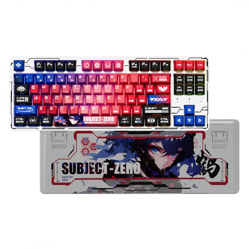 [03363] Teclado Mecánico Custom Dareu EK87 Pro SUBJECT-ZERO 2 Switch Dream pre-lubricado USB-C, WIreless,  BT, RGB personalizable