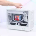 DeepCool CH160 PLUS White Small Form Factor micro ATX, Mini-ITX, Vidrio templado