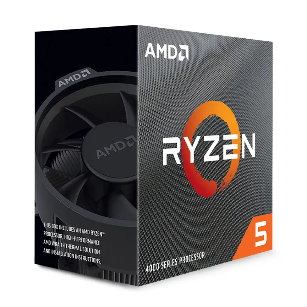 [01876] AMD Ryzen 5 4500 BOX 6-Core 12 Hilos Socket AM4 65W Desktop Processor Procesador en Caja  incluye CPU Cooler