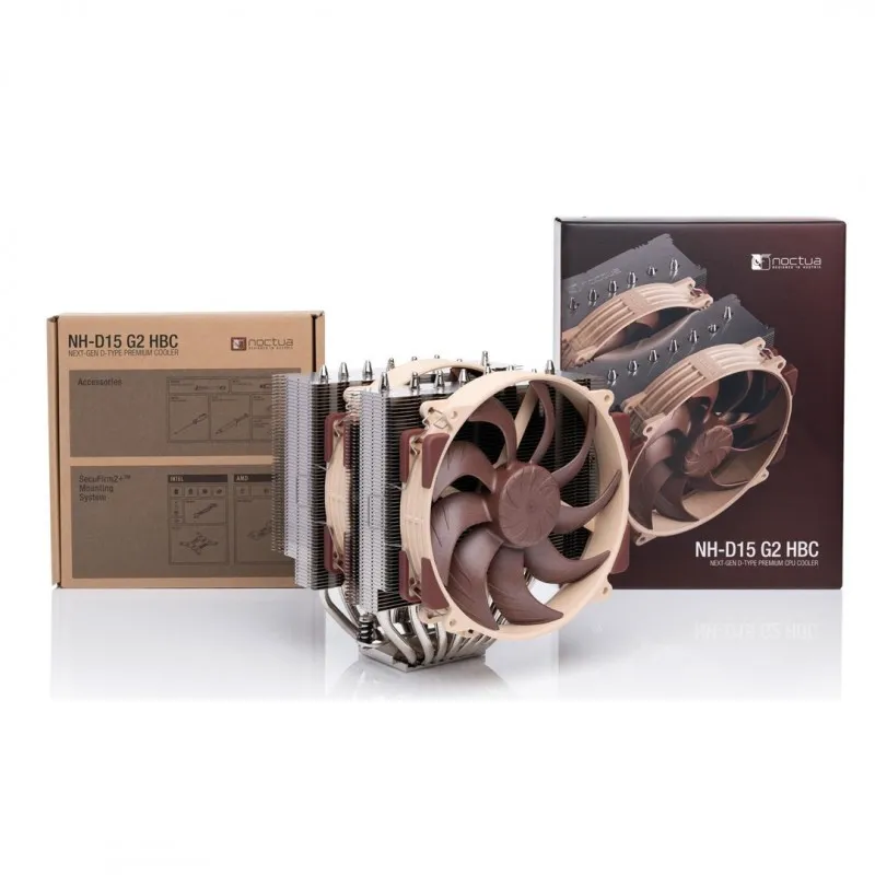 [03050] Noctua NH-D15 G2 HBC (Marrón) Optimizado para Intel LGA, Compatible Intel 1851 AMD AM5 Doble torre
