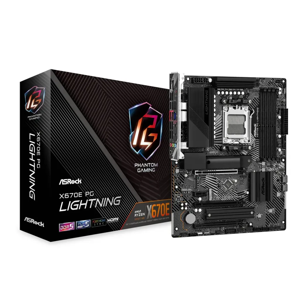 [01926] Asrock X670E PG Lightning, AM5 DDR5 Ryzen 7000 Series ATX PCIE 5.0