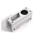 EZDIY-FAB Shield M.2 White - Disipador con ventilador PWM 0.787in, aluminio premium, 3 pines 5V, EZDPI236-1