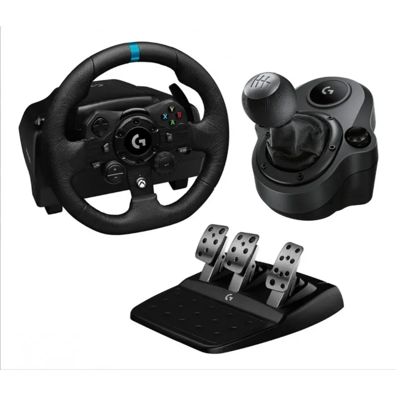 [03494] Kit Logitech G Volante G923 PC / Xbox Con Palanca De Cambios Color Negro 29LOGCOM04