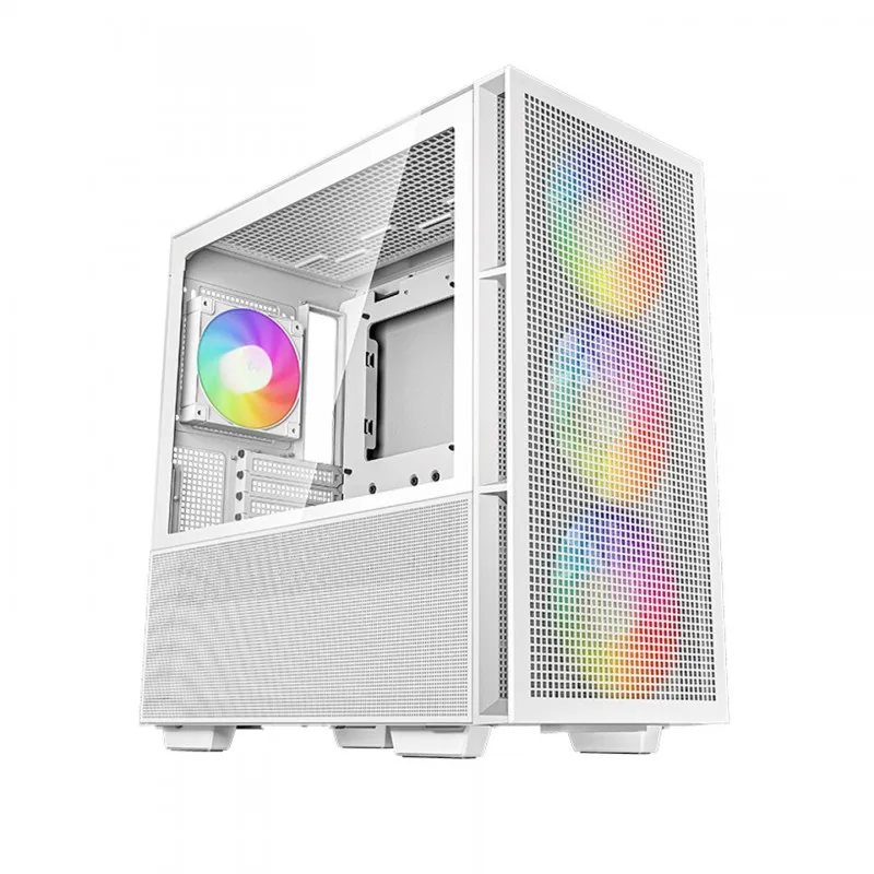 DeepCool CH560 White Gabinete 4x Fan 120mm ARGB ATX M-ATX E-ATX  Iluminación RGB programable