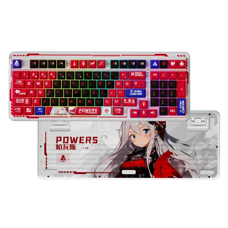 [03356] Dareu A98 POWERS Teclado Mecánico Custom 98% Switch White Tactil  cable, Wireless, BT perfil bajo RGB