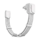 EZDIY-FAB Shield PCIE 5.1 Extensión GPU Reverso White adaptador 90° 12V-2x6, PCIe 5.1 de 16 pines (12+4) 12VHPWR EZDPR230-11