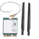 Tarjeta Intel Wifi / BT AC3165 Incluye Cable 2 antena 3165NGW 433Mbps banda Dual, 2,4G y 5Ghz, Bluetooth 4,2