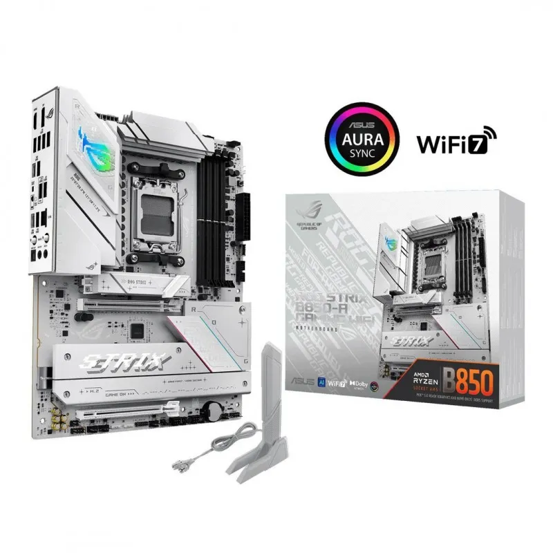 [03167] ASUS ROG STRIX B850-A GAMING WIFI AMD AM5 ATX DDR5 AEMP, 2.5G LAN, WiFi 7 4x M.2, PCIe 5.0, USB 20Gbps Type-C
