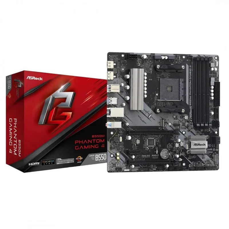 [03149] ASRock B550M Phantom Gaming 479.5 AM4, m-ATX, SATA 6 Gb/s