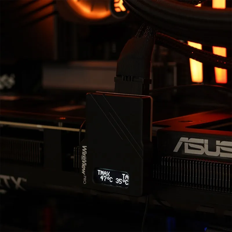Thermal Grizzly WireView 90 Pro GPU 1x12VHPWR Normal TG-WV-90-P-H1N mide consumo de GPU Monitoreo Made in Alemania