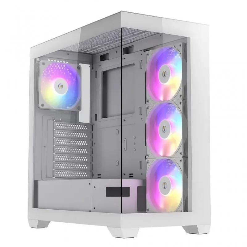 Antec CX300 WHITE ARGB x4 FAN ARGB Mid Tower, ATX, Paneles de Vidrio Templado 0-761345-10151-6