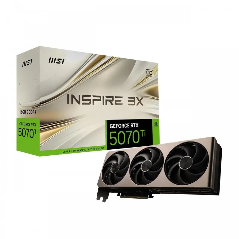 [03678] MSI RTX 5070 Ti INSPIRE 3X 16GB GDDR7 OC PCI Express 5.0 ATX 912-V531-273