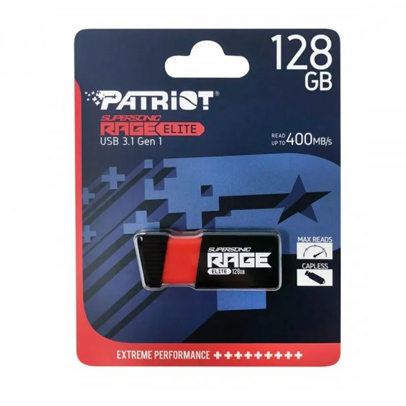 Patriot Supersonic Rage Elite 128GB USB 3.1 Pendrive PEF128GSRE3USB