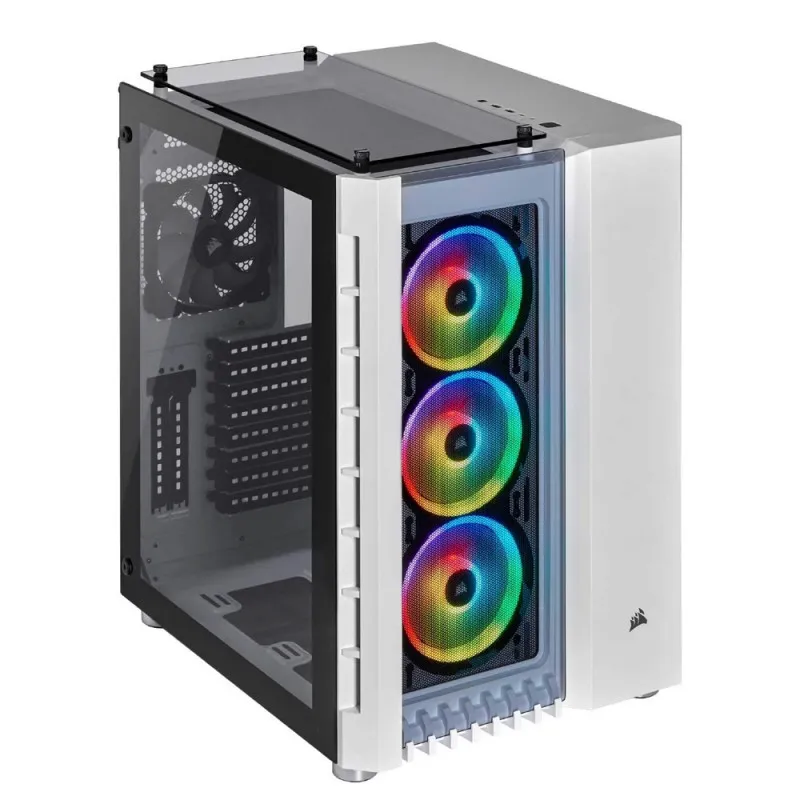[02852] CORSAIR CASE 680X RGB WHITE ATX 3 Fans incluidos CC-9011169-WW