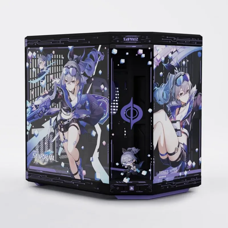 HYTE Y70 SILVER WOLF BUNDLE – EARLY BIRD, ATX con Riser PCIe 4.0 Incluido (NO INCLUYE LCD) CS-HYTE-SW-Y70-EB