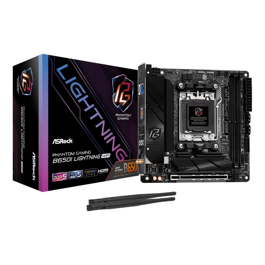 [03451] ASRock B650I LIGHTNING WIFI AM5 SATA 6Gb/s Mini-ITX s DDR5 2.5G LAN x WiFi 6E + Bluetooth