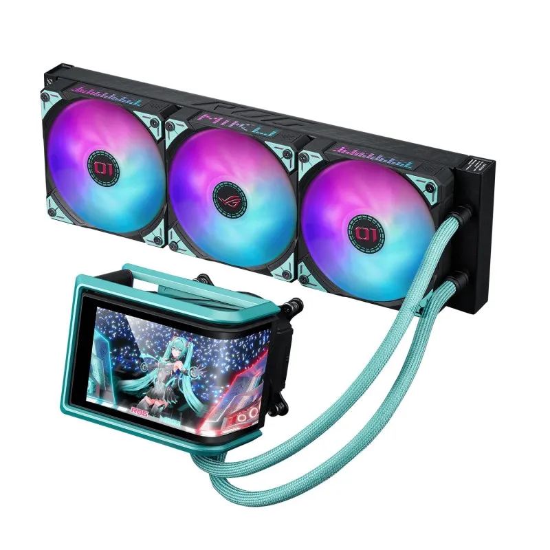 [03659] ASUS ROG Ryuo IV SLC 360 ARGB HATSUNE MIKU Edition, AMOLED curva de 6,67'', visuales 3D, AMD AM4/AM5, Intel LGA1851/1700