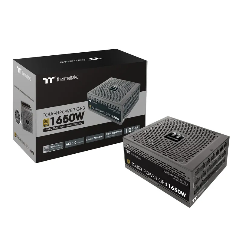 [02100] Thermaltake Toughpower GF3 1650W 12VHPWR Connector Included, 80+ Gold Full Modular  PS-TPD-1650FNFAGU-4