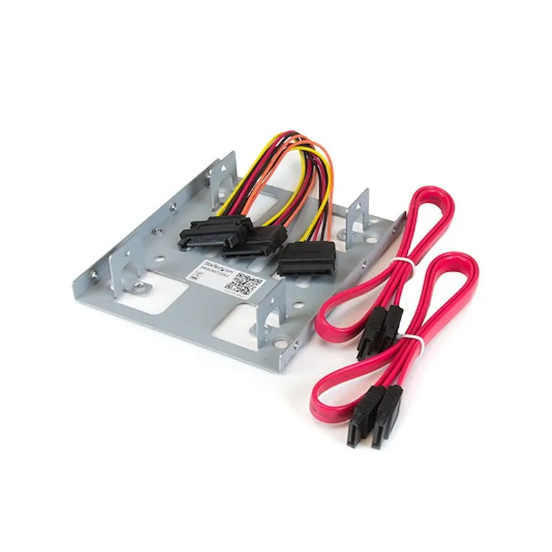 [01156] Adaptador Dual 3.5 a doble 2.5 para SSD o HDD notebook Incluye Cables Sata poder y datos