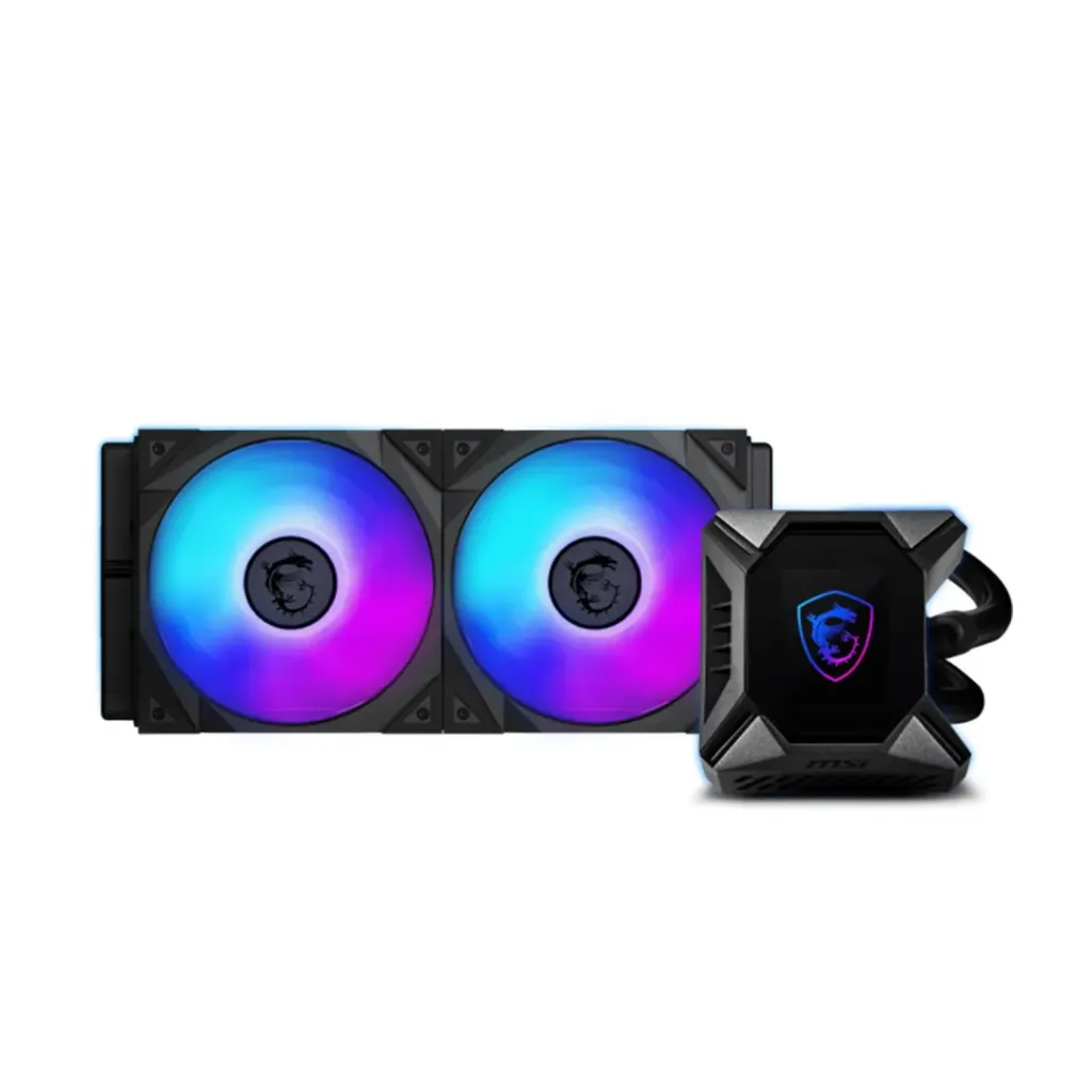 MSI MPG CORELIQUID K240 V2 Black LGA 1700 AM5 AIO Cooler 240mm Radiator 2.4'' LCD TORX 3.0 Fan ARGB PWM MSI Center