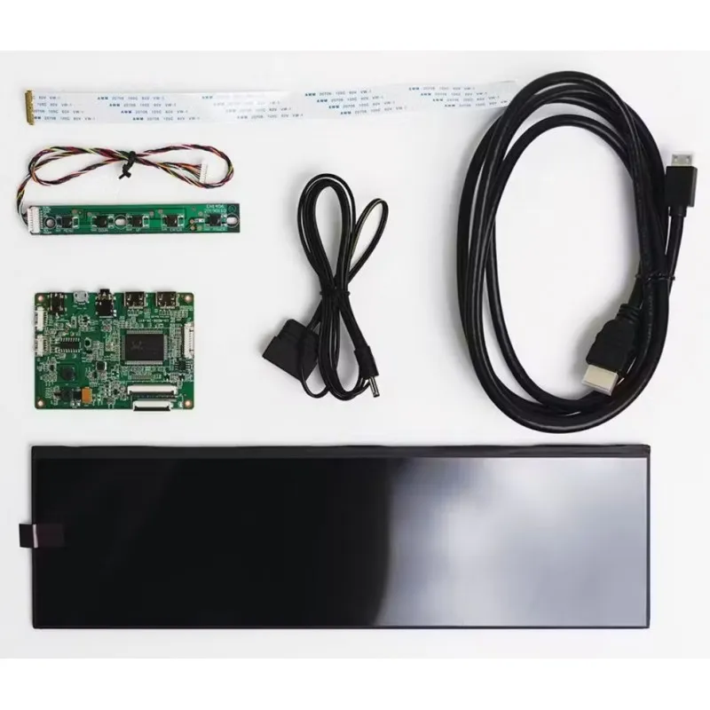 [02716] HYTE Y60 LCD DIY Kit de 12,6" 1920 x 515 IPS Bar LCD Screen HDMI for Hyte Y60 Secondary Monitor Easy Install Dimension Y60