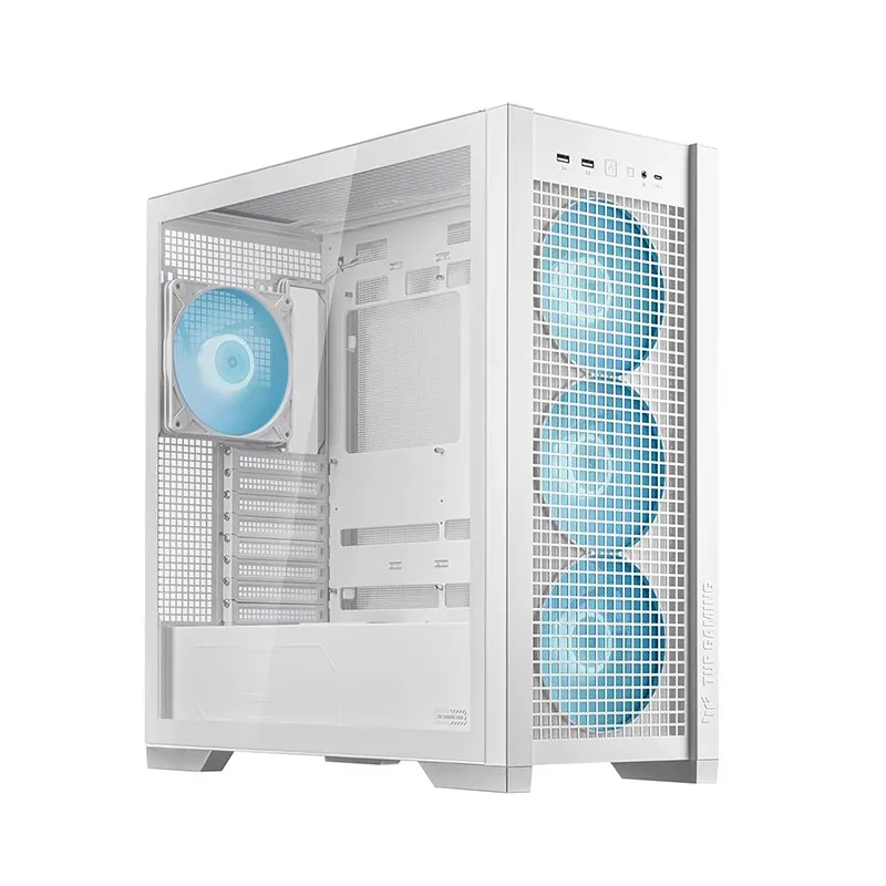 [02815] ASUS TUF Gaming GT302 ARGB White EATX ARGB 4x140mm Fan Reverse MB compatible