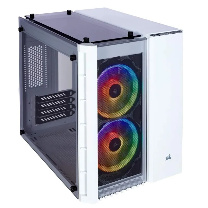 [02859] CORSAIR 280X WHITE, Micro ATX, cristal templado, 2 fans incluidos CC-9011137-WW
