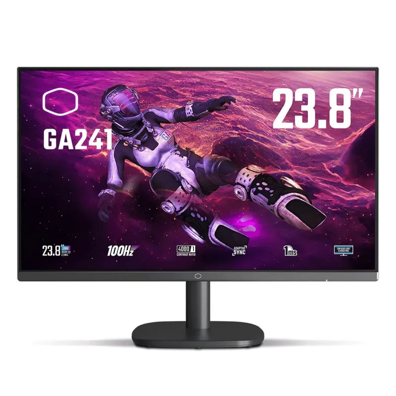 [03246] COOLER MASTER GA241 Monitor 24" 1ms 100Hz Panel VA HDMI VGA FHD 1920x1080,  1xHDMI, 1xVGA Gaming ,  Adaptive Sync
